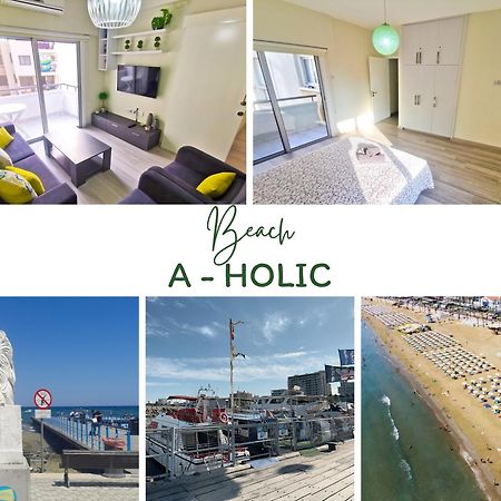 Beach-A-Holic Apartment, 2 Min Distance From Larnaca Marina מראה חיצוני תמונה